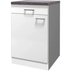 Flex-Well Unterschrank Mit Arbeitsplatte Lucca 50 Cm