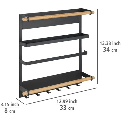 Wenko Küchenregal Magna Schwarz – Bild 5