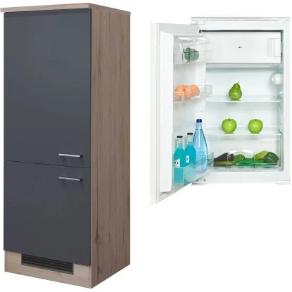 Flex-Well Exclusiv Kühlschrank-Einbauschrank Morena Mit Kühlschrank EEK: F