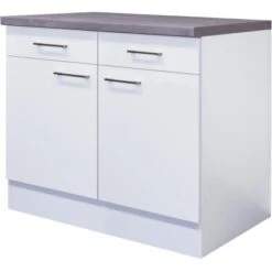 Flex-Well Exclusiv Unterschrank Joelina 100 Cm Weiß