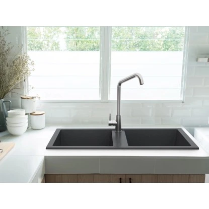 Miló Einbauspüle Granitverbundstoff Blissano 76 Graphit – Bild 3