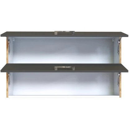Held Möbel Klapphängeschrank Sorrento BxHxT 100x57x34 Cm Anthrazit-Wotaneiche – Bild 3