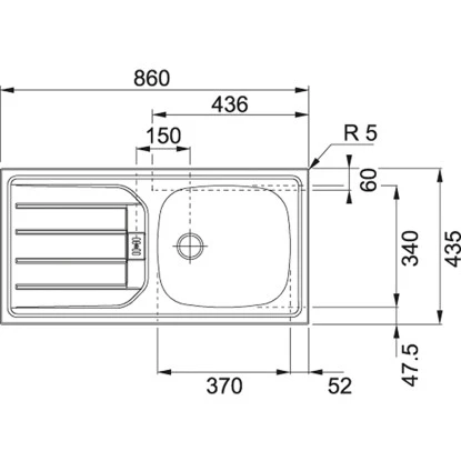 Held Möbel Spülenschrank Sorrento B100 X H85 X T60 Cm 2 Türen Wotaneiche – Bild 6