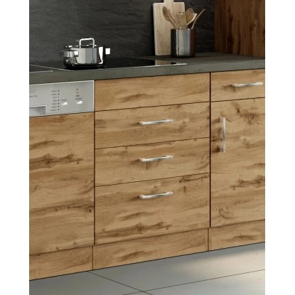 Held Möbel Kochfeldumbauschrank Sorrento 60 X 85 X 60 Cm 2 Schub. 1 Ausz. Wotan. – Bild 6