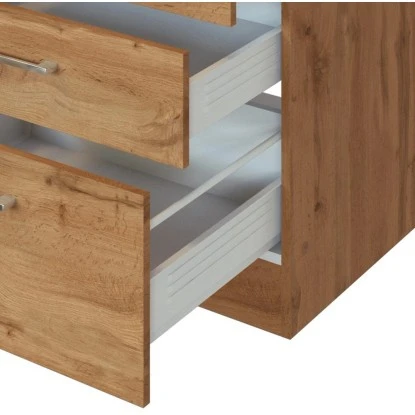 Held Möbel Kochfeldumbauschrank Sorrento 60 X 85 X 60 Cm 2 Schub. 1 Ausz. Wotan. – Bild 9